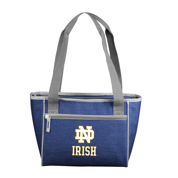 Logo Brands Notre Dame Crosshatch 16 Can Cooler Tote 190-83-CR1